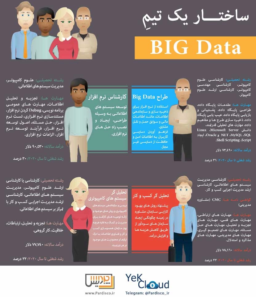 ساختار یک تیمِ BIG Data