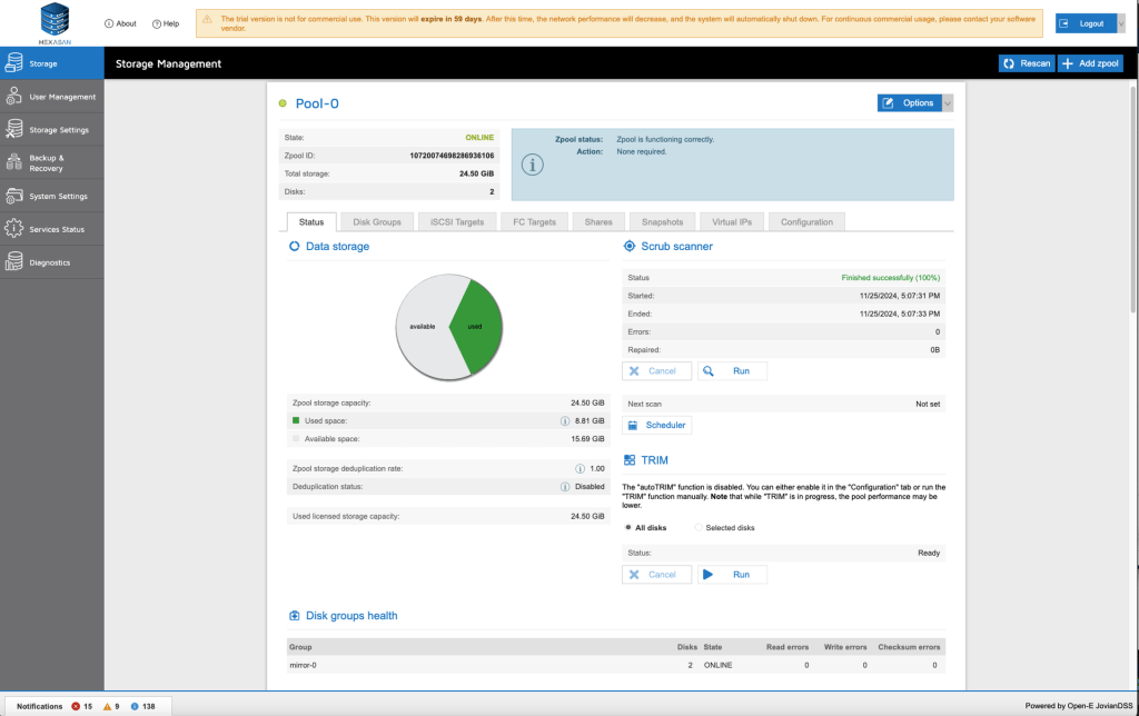 استوریج هگزاسن HexaSAN