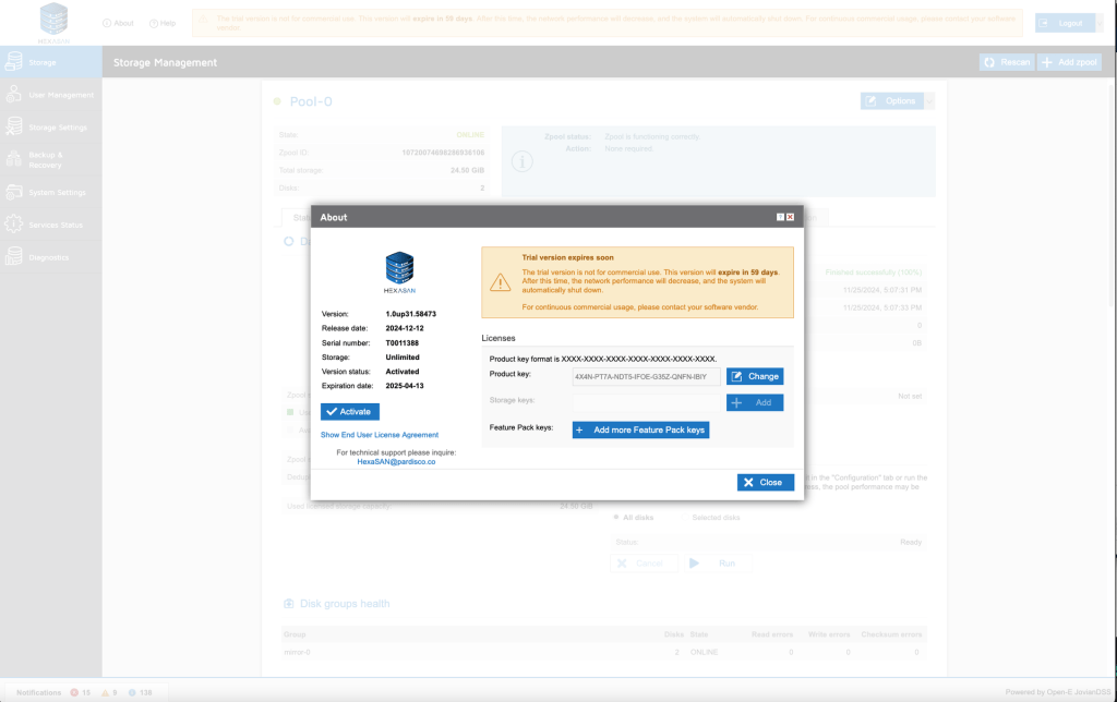 استوریج هگزاسن HexaSAN