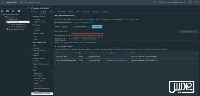 مدیریت هوشمند انتقال داده در vSAN با استفاده از APIهای رسمی VMware