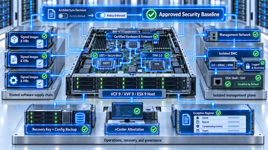 Baseline پیشنهادی برای Hostهای جدید VMware