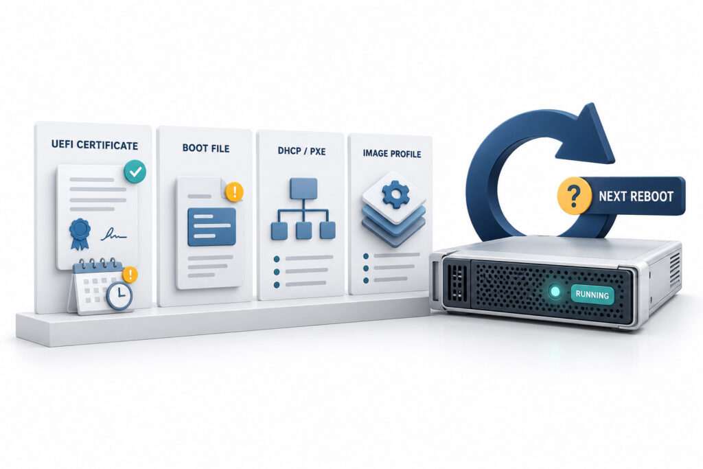 بررسی Certificate، Boot File و تنظیمات Auto Deploy برای آمادگی Host پیش از Reboot بعدی